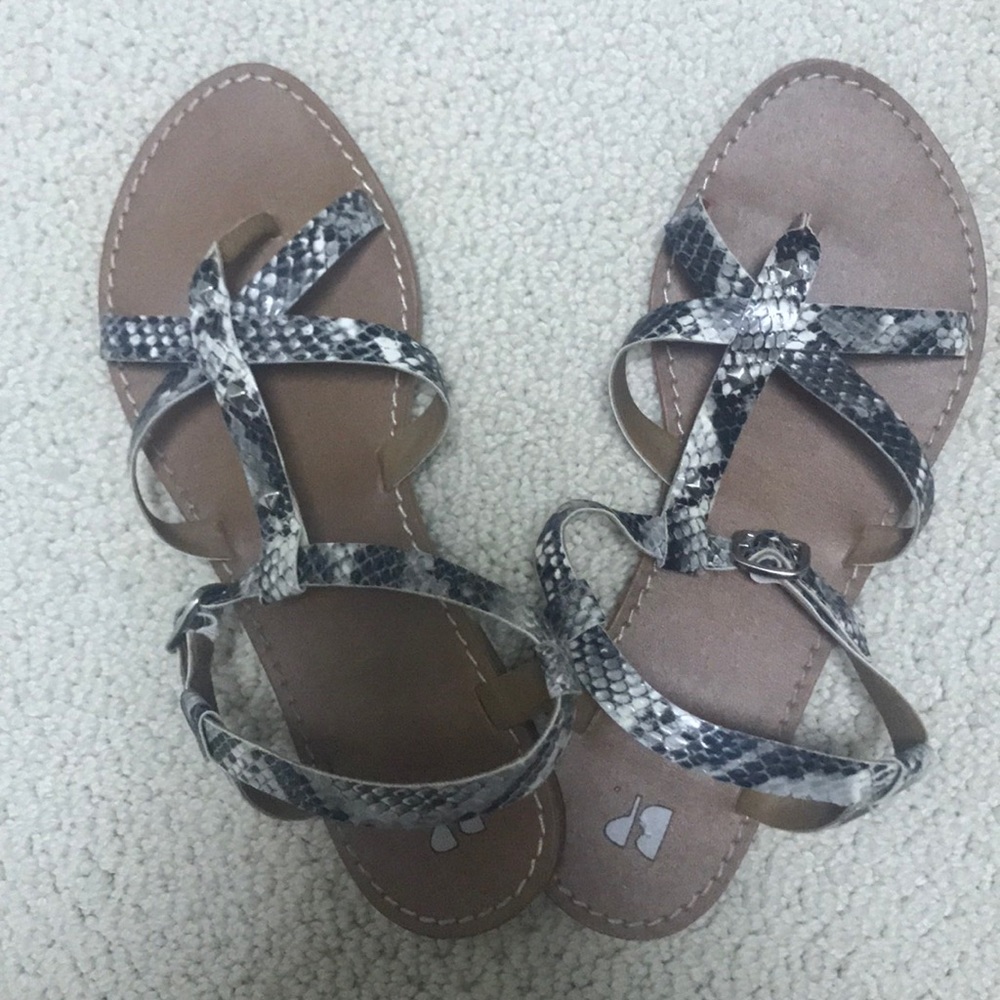 Snakeskin sandals